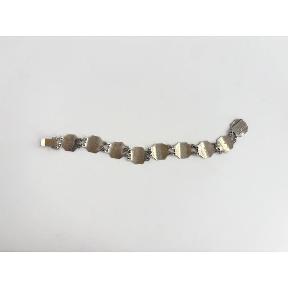 Siam Sterling Rainbow Hexagon Multi God & Goddess Figure 925 Vintage Bracelet - Picture 10 of 10